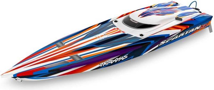 Traxxas BOAT SPARTAN SR 1037mm 1:10 EP RTR ORANGE TQi 2.4GHz SANS chargeur et SANS accu