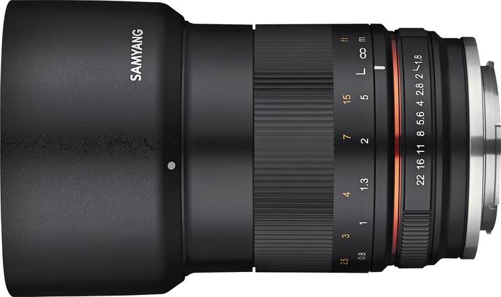 Immagine prodotto Samyang 85mm F1.8 Fuji X (nero) (Fujifilm X, APS-C / DX)
