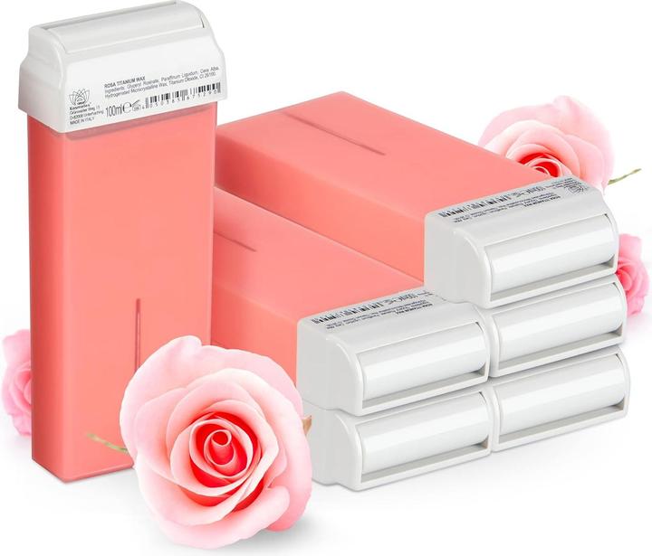 Immagine prodotto Kosmetex 6x Cartucce di cera rosa (1000 ml, 6 x)