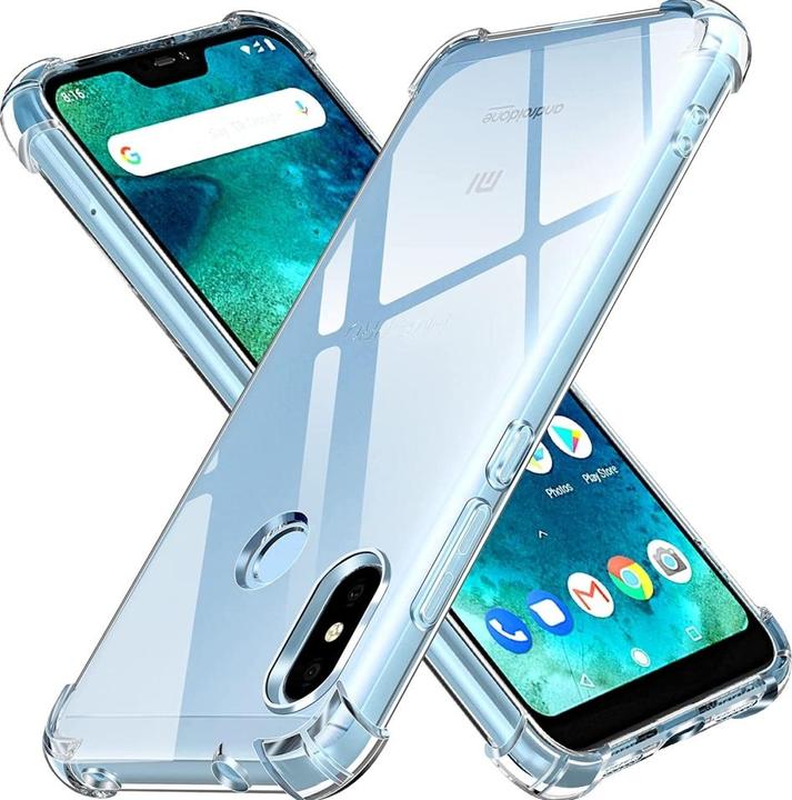 Actual product image Screenguard Xiaomi Mi A2 Lite Case Crystal Soft Airbag Bumper (Mi A2 lite)