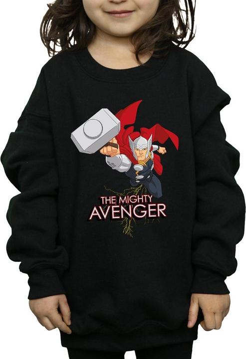 Actual product image Girls Thor The Mighty Avenger Sweatshirt (128)