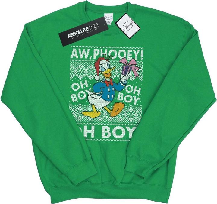 Immagine prodotto Disney Donald Duck Christmas Fair Isle Felpa Uomo (S)