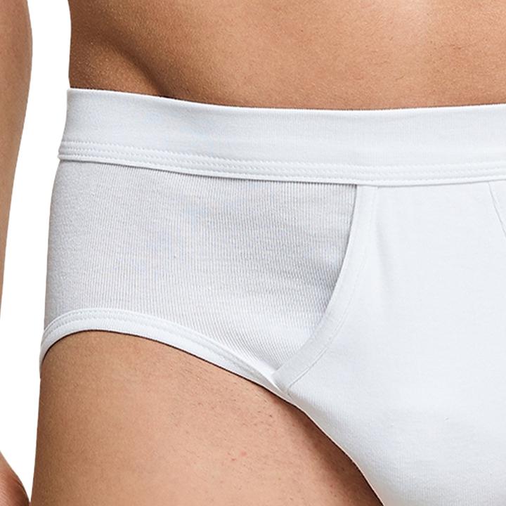Actual product image Schiesser Pack of 4 Cotton Essentials Fine Rib Sports Briefs (3XL, pack of 4)