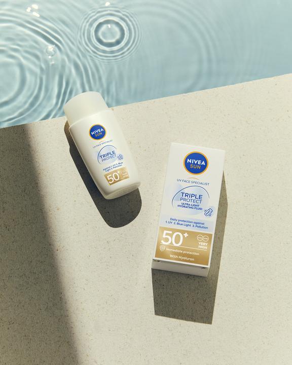 Produktbild NIVEA Sun Sun UV Face Triple Protect (Sonnencreme Gesicht, SPF 50, 40 ml, 62 g)
