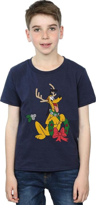 Actual product image Disney Boys Pluto Christmas Reindeer T-Shirt (152, 158)
