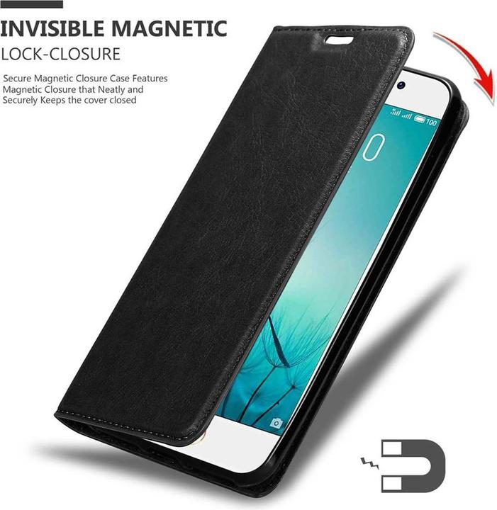 Actual product image Cadorabo Book Invisible Magnet Cover (Meizu Pro 7)