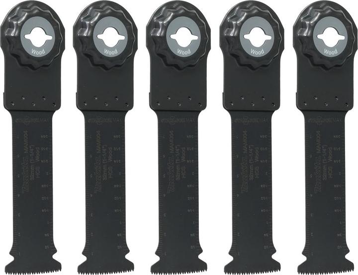 Actual product image Makita Plunge-cut saw blade MAM004 32x80mm 5 pieces Starlock Max Multitool B-66438-5