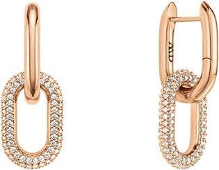 Produktbild Daniel Wellington Sparkling bronze earrings 2 in 1 Crystal Link DW00400576