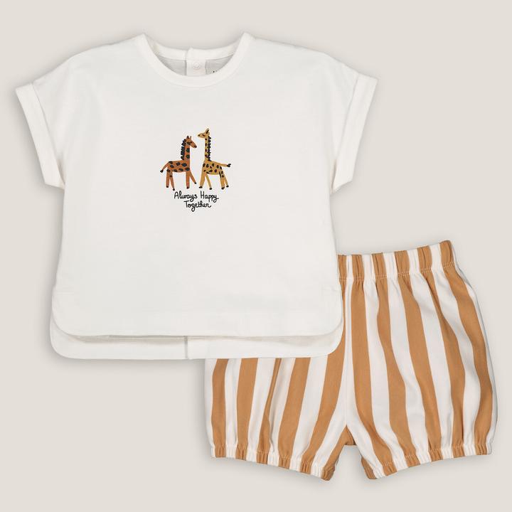 La Redoute Collections Set aus T-Shirt und Shorts