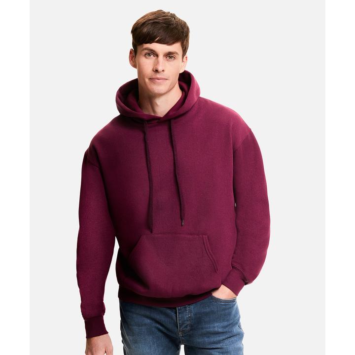 Actual product image Fruit of the Loom Unisex Adults Classic Hooded Sweatshirt (M)