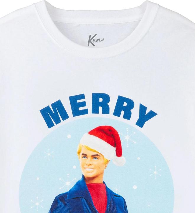 Actual product image Barbie Mens Merry Kenmas T-Shirt (L)