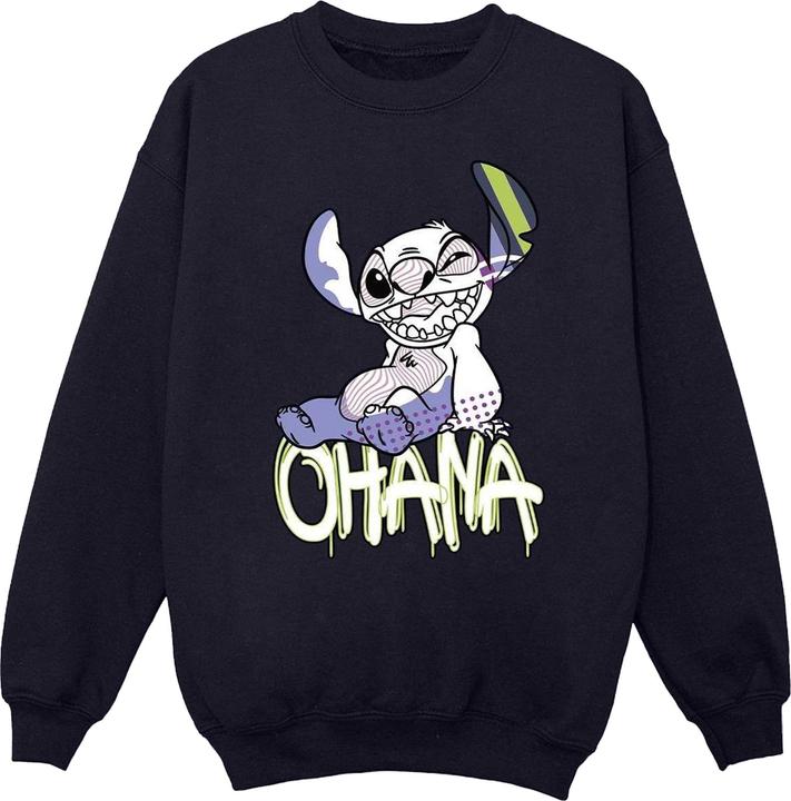 Produktbild Disney Lilo And Stitch Ohana Graffiti Sweatshirt (M)