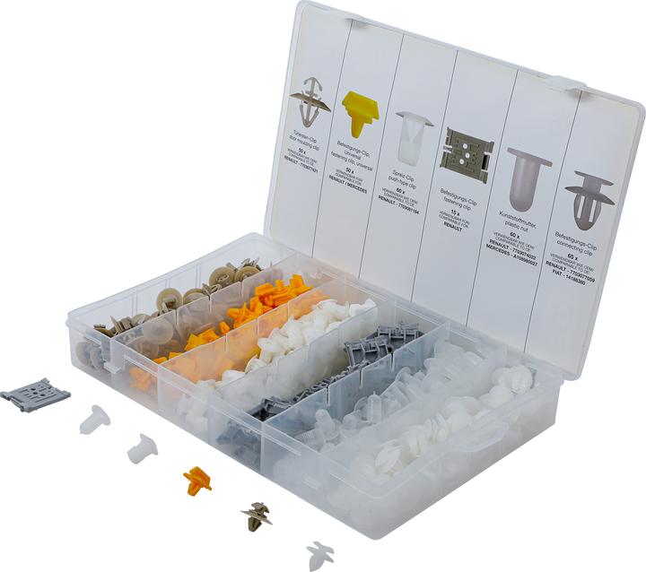 Produktbild BGS Kfz-Befestigungsclip-Sortiment für Renault 300-tlg.