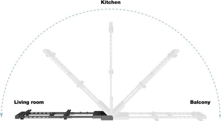 Produktbild Multibrackets Wandhalter motorisiert (Wand, 75", 50 kg)