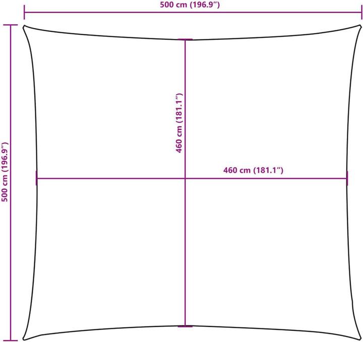 Image du produit VidaXL Sonnensegel (500 x 500 cm)