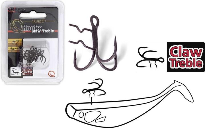 Produktbild Quantum Claw Treble Hooks