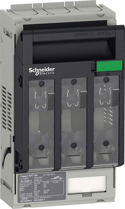 Image du produit Schneider Electric Interrupteur-sectionneur à fusibles ISFT160 3P LV480802