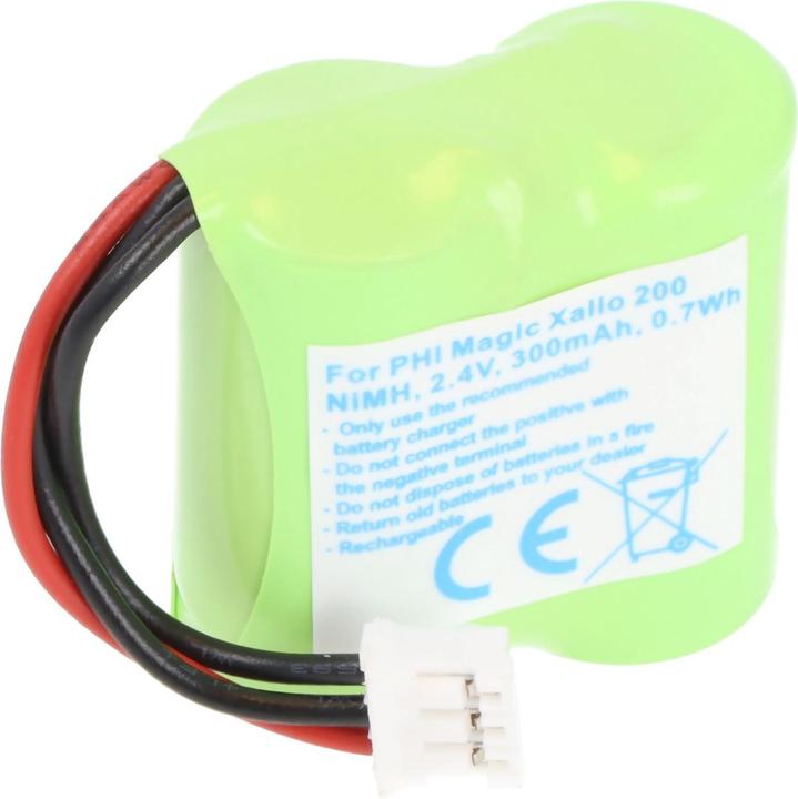 Produktbild XCell Akku passend für Philips Magic Xalio 200, NiMH, 2,4V, 300mAh