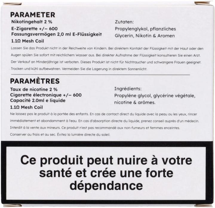 Image du produit SKE Crystal Plus Strawberry Burst - Recharge pour epod - 2 pcs. à 2 ml (Fraise)