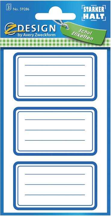 Image du produit Z-Design Sticker School Rahmen Blau