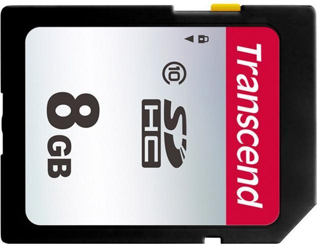 Image du produit Transcend SDHC 300S 8GB Classe 10 (8 Go, SDHC, U1, UHS-I)