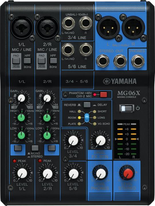 Immagine prodotto Yamaha MG06X (Mixer da studio e live)