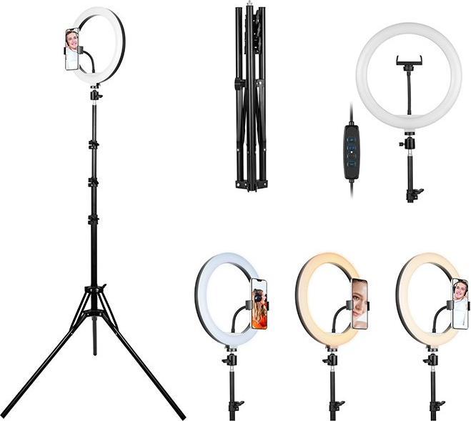 Actual product image Tracer RING 30cm tripod 210cm ring lamp (1700 lm)