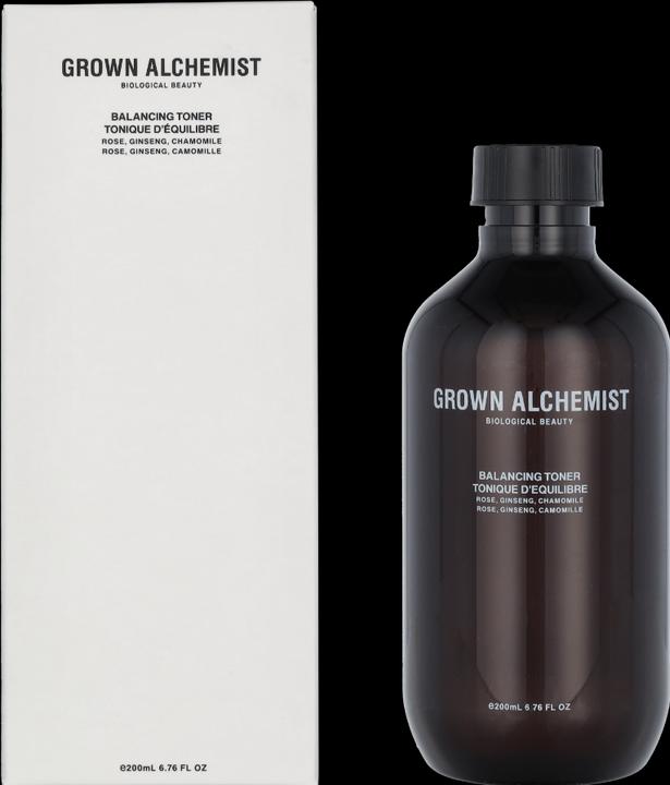 Image du produit Grown Alchemist GROWN Beauty - Tonique équilibrant : Rose, Ginseng & Chamomile (Chiffons de nettoyage, 200 ml)