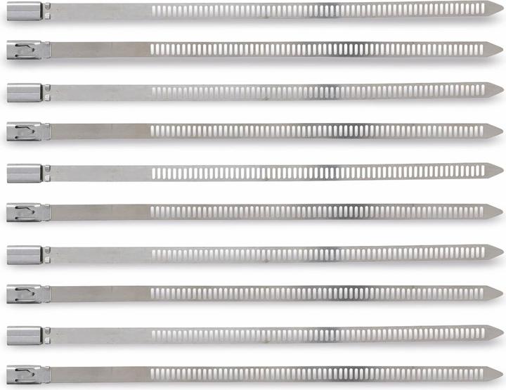 Valori nutrizionali e ingredienti BGS Assortimento fascette per cavi acciaio inox inossidabili 7,0 x 200 mm 10 pz. (Fascette in metallo, 200 mm, 10 pz.)