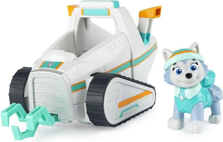 Immagine prodotto Spin Master PAW Patrol, lo spazzaneve di Everest, auto giocattolo con figura d'azione da collezione, giocattolo
