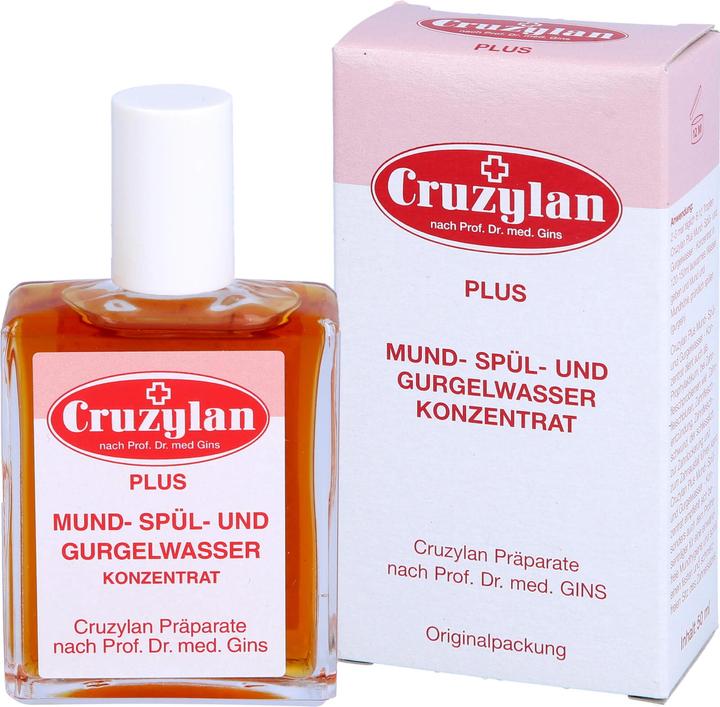 Produktbild Cruzylan Plus Mund- Spül- und Gurgelwasserkonzentrat, 50 ml Lösung (50 ml, Mundspülung)