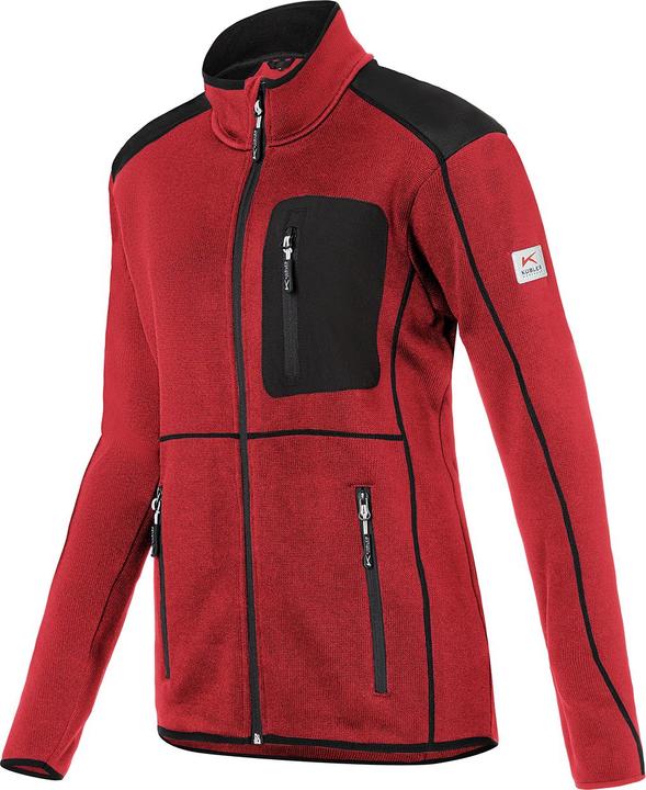 Produktbild Kübler Strickjacke Damen mittelrot/schwarz Form 1444 Grösse M (M)
