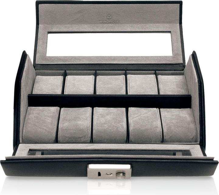 Image du produit Windrose Nappa Coffret à montres 23 cm Cuir