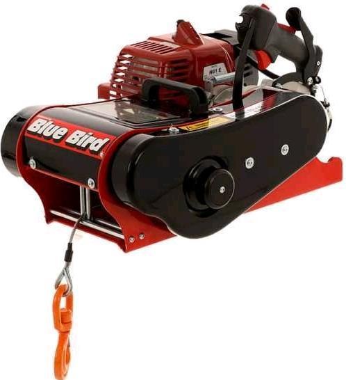 Actual product image Blue Bird BB1610X petrol winch steel cable