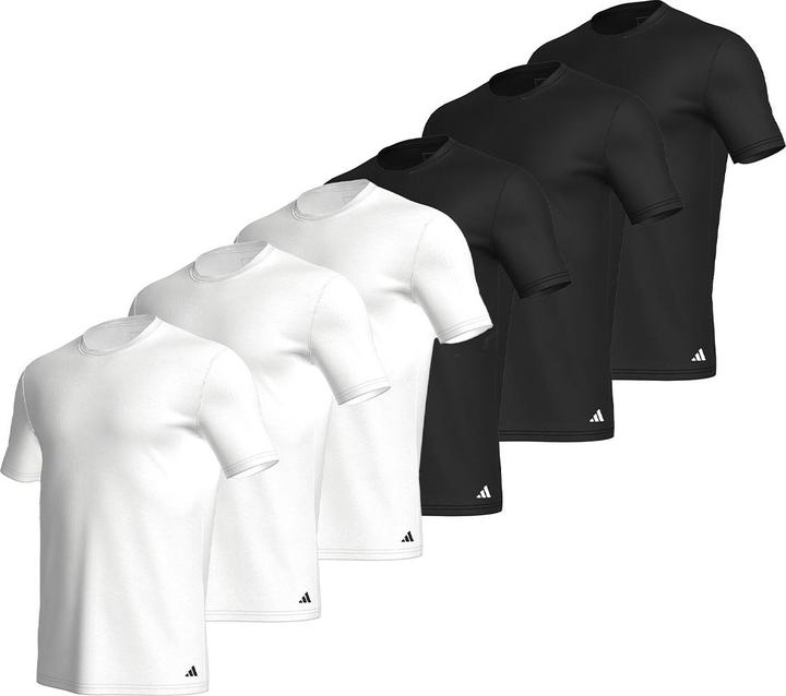 Produktbild adidas 6er Pack Active Core Cotton Unterhemd / Shirt Kurzarm (XL)