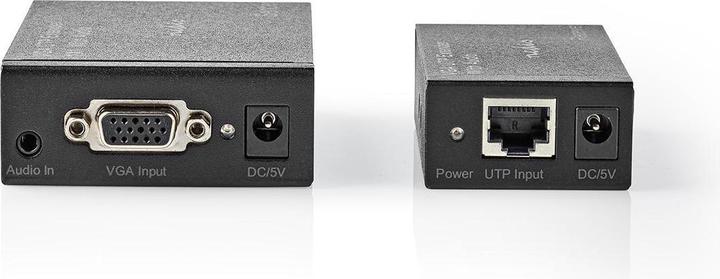 Actual product image Nedis VGA Extender VGA/audio distance up to: 300 m Cat5e / Cat6 1920x1200 Euro/Type C (CEE 7/16) /