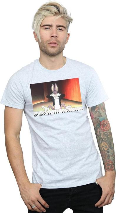 Immagine prodotto Looney Tunes Bugs Bunny Playing Piano Maglietta Uomo (3XL)