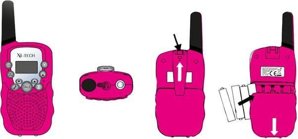 Produktbild X4 TECH Walkie Talkie 2er Set pink (3 km)