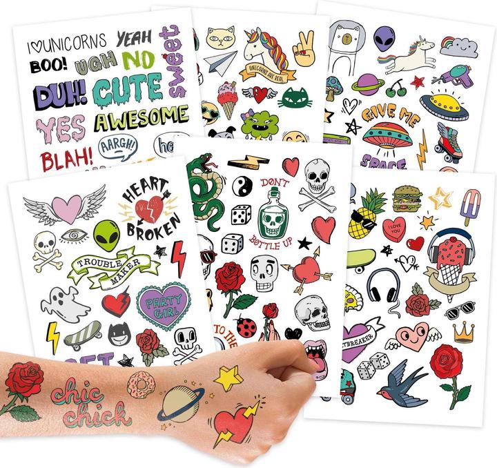 Papierdrachen Kids Tattoos - Scrunch Doodles