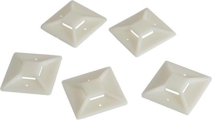 LogiLink Kabelbinderhalterungen, selbstklebend, Kabelbinderaufnahme: (Kunststoffkabelbinder, 40 mm, 100 Stk.)