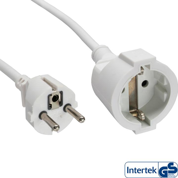 Actual product image InLine Protective contact extension ST / BU (5 m, CEE 7/7)