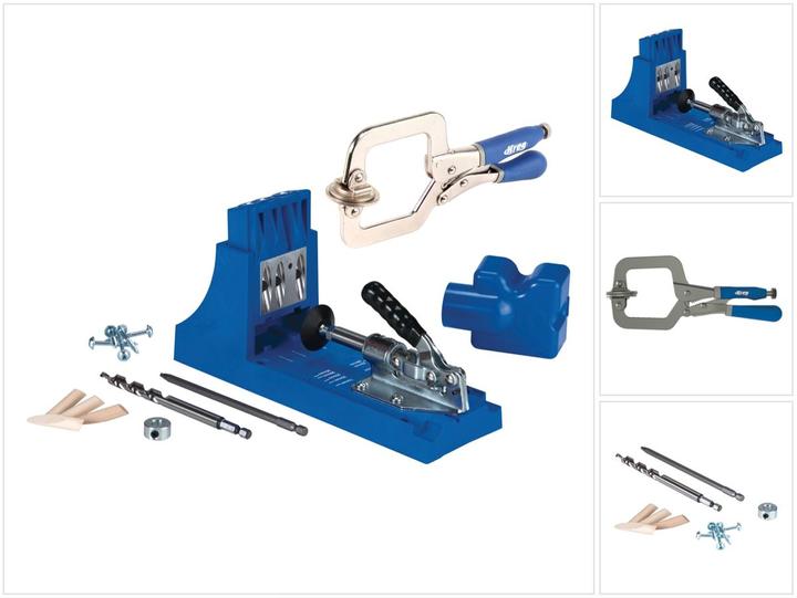 Kreg Jig K4 Starter Set ( K4 ) Verbindungssystem + Classic Universal Clamp Schnellspannzwinge (