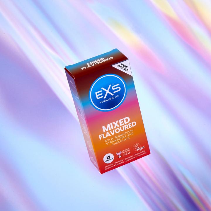 Actual product image EXS Condoms Mixed Flavoured 12 pack (12 pcs.)
