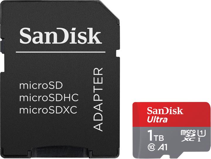 SanDisk Ultra mit Adapter (1000 GB, microSDXC, U1, UHS-I)