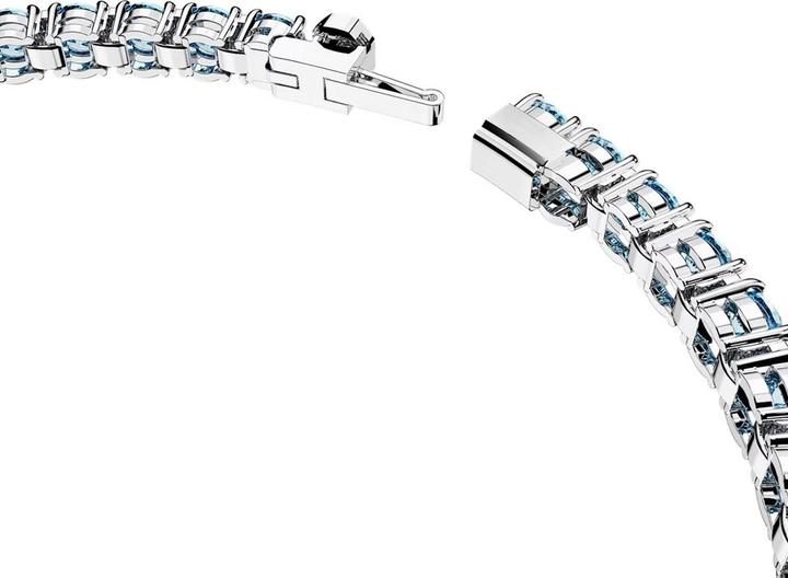 Produktbild Swarovski Matrix Tennis Armband Rundschliff Blau (17.50 cm, Swarovski Metall)