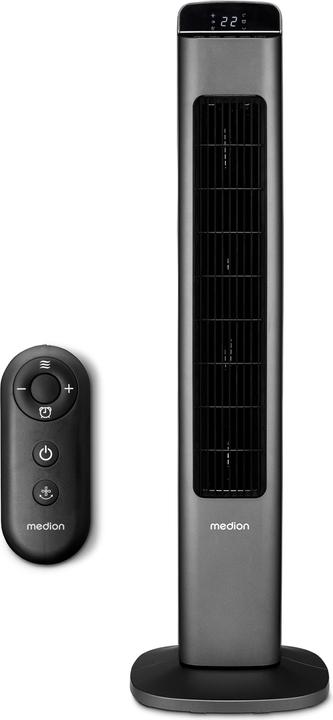 Produktbild Medion TURMVENTILATOR MD10809 5 Geschwindigkeitsstufen, 45 Watt Leistung, Touch-Bedienfeld, LED Display, in (50 dB)