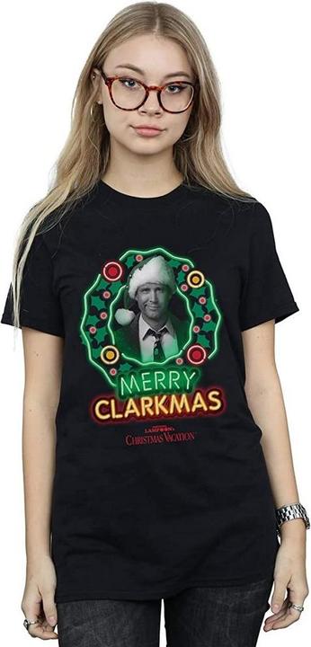 Image du produit National Lampoon´s Vacation T-shirt en coton Clarkmas Greyscale Femmes/Dames (L)