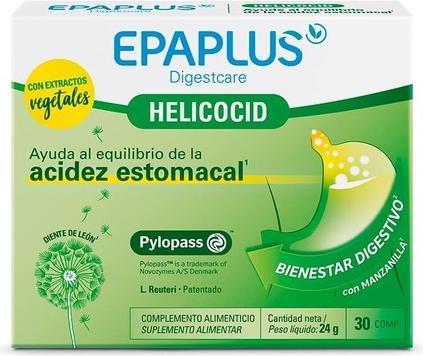 Produktbild Epaplus Digestcare Helicocid Hat 30 Tabletten Hilft bei Sodbrennen und Verdauungsproblemen mit Ch