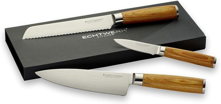 Image du produit Echtwerk Set de couteaux damassés 3 pièces