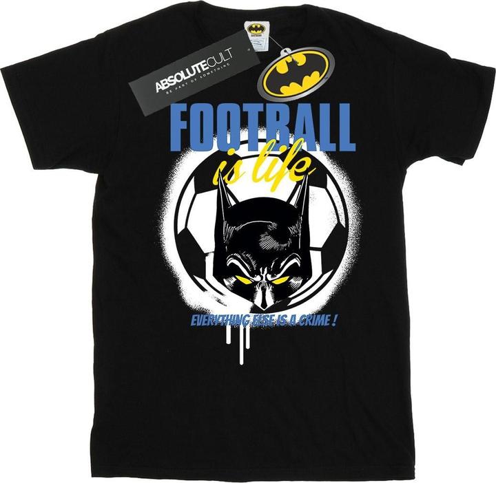 Actual product image Boys Batman Football is Life T-Shirt (116)
